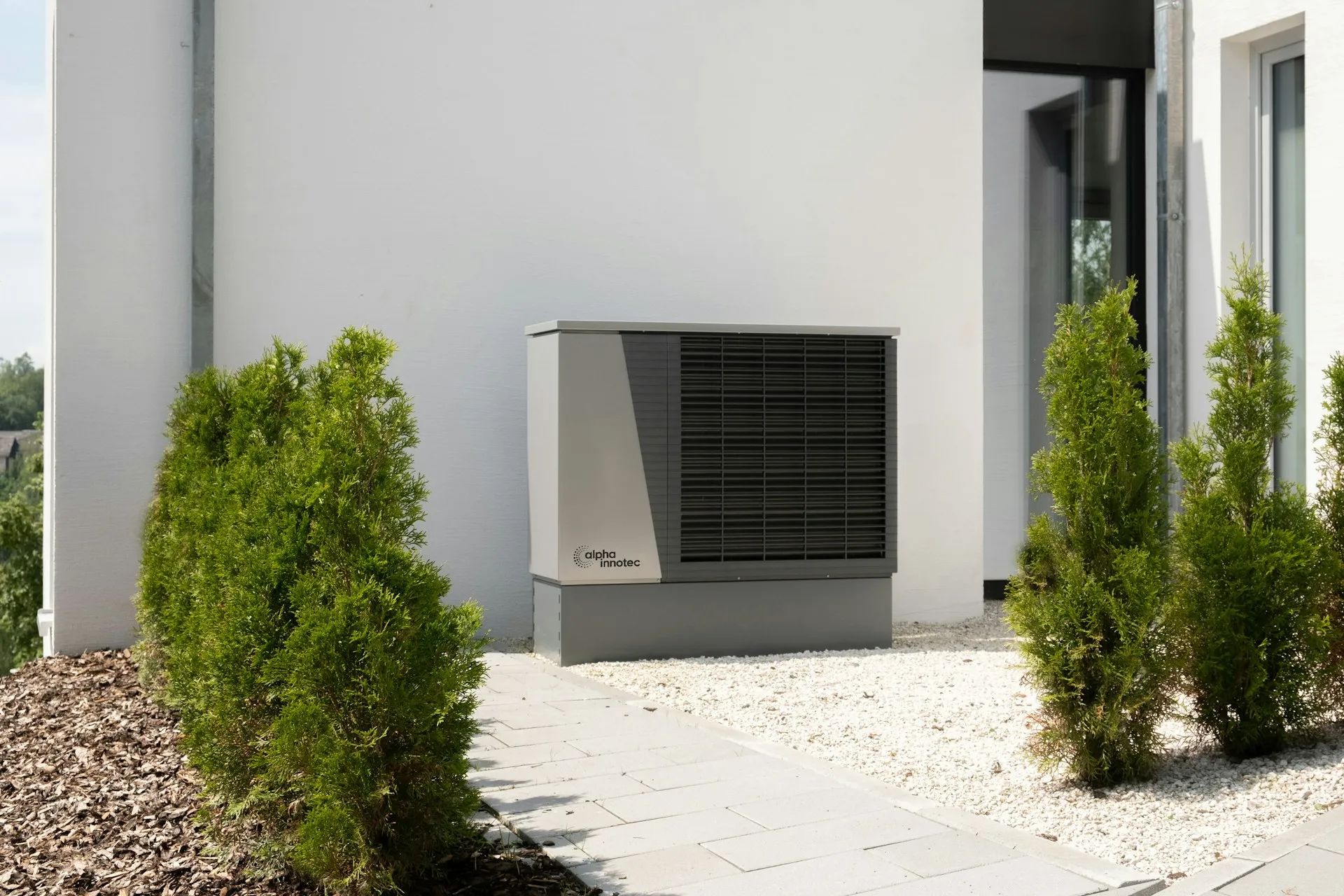 Moderne Wärmepumpe